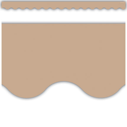 Light Brown Scalloped Border Trim