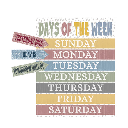 Classroom Cottage Calendar Bulletin Board Set