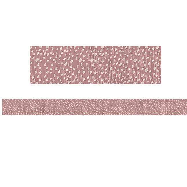 Classroom Cottage Vintage Rose Dot Trim Straight