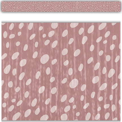 Classroom Cottage Vintage Rose Dot Trim Straight