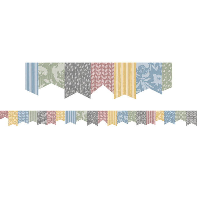 Classroom Cottage Pennants Trim Die Cut