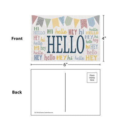 Classroom Cottage Hello Postcards