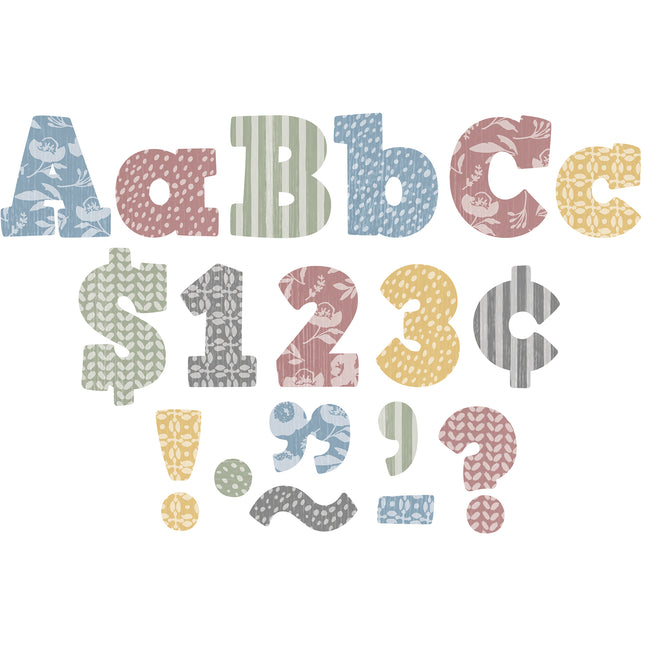 Classroom Cottage 4in Bold Block Letter Combo Pack