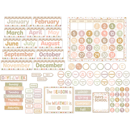 Terrazzo Tones Calendar Bulletin Board Set