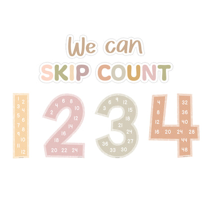 Terrazzo Tones Skip Counting/Multiples Jumbo Numbers Bulletin Board Set