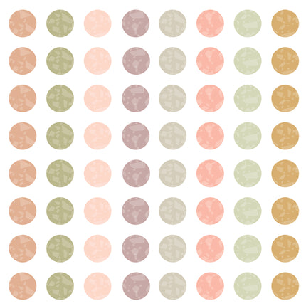 Terrazzo Tones Circles Mini Sticker