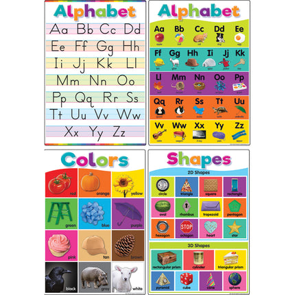 Colorful Early Learning Small Poster Pack