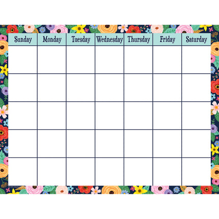 Wildflowers Calendar Chart