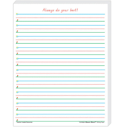 Smart Start 1-2 Writing Paper: 100 Sheets