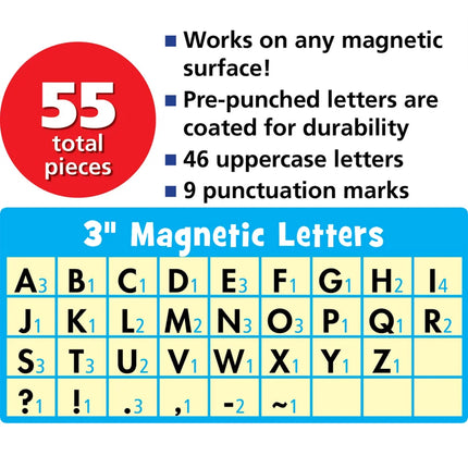 Brights 4Ever Bold Block 3" Magnetic Letters