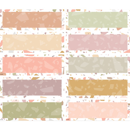 Terrazzo Tones Magnetic Labels Accents