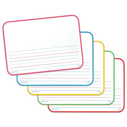 Magnetic Double-Sided Show and Tell Early Writing Dry Erase Boards, Pack of 5