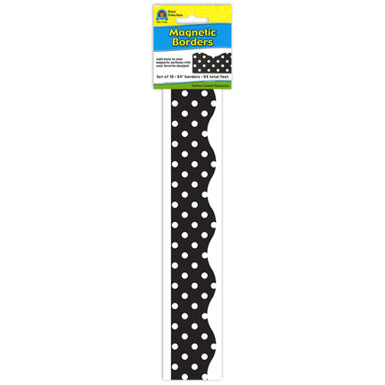 Magnetic Borders, Black Polka Dots