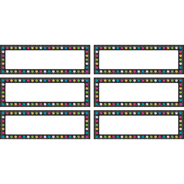 Chalkboard Brights Labels Magnetic Accents
