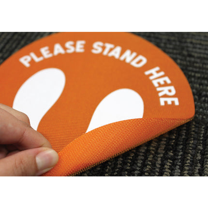 Spot On Carpet Markers Please Stand Here, 7", Pack of 6