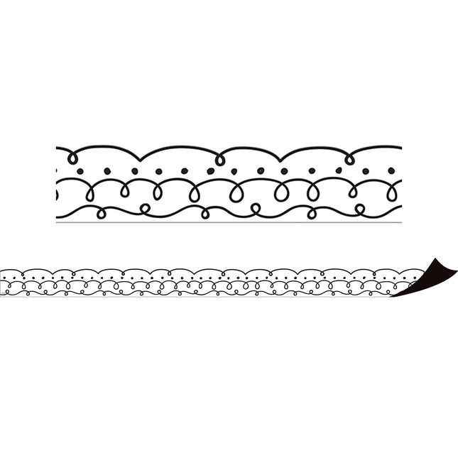 Squiggles and Dots Magnetic Border