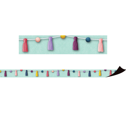 Oh Happy Day Pom-Poms and Tassels Magnetic Border