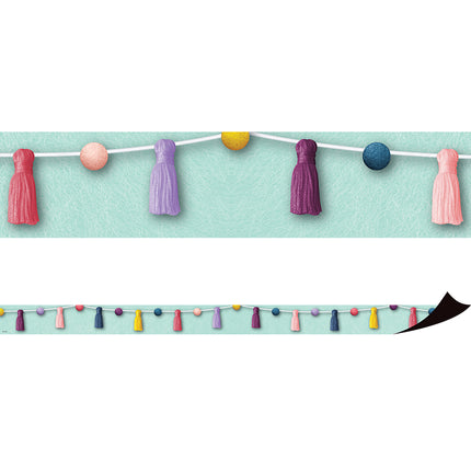 Oh Happy Day Pom-Poms and Tassels Magnetic Border