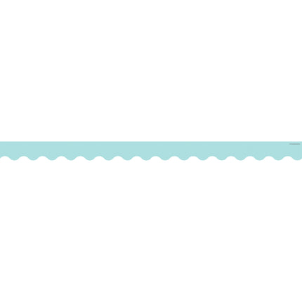 Pastel Blue Scalloped Border Trim
