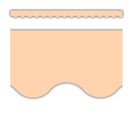 Peach Scalloped Border Trim