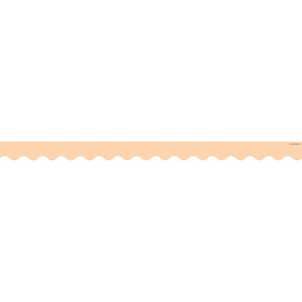 Peach Scalloped Border Trim