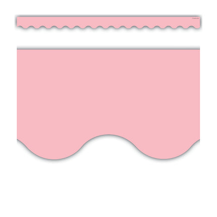 Pastel Pink Scalloped Border Trim