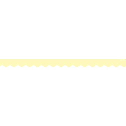 Pastel Yellow Scalloped Border Trim