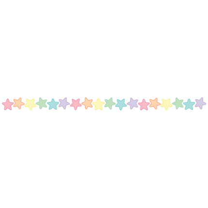 Pastel Pop Stars Die-Cut Border Trim