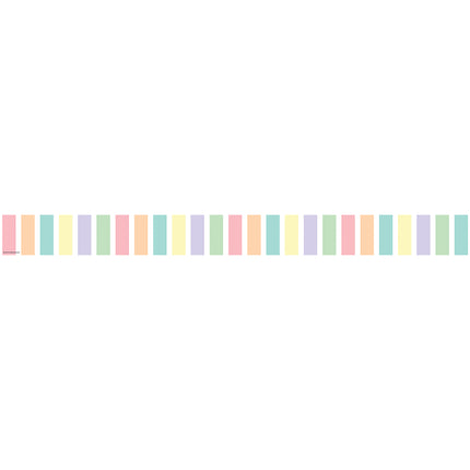 Pastel Pop Stripes Straight Border Trim