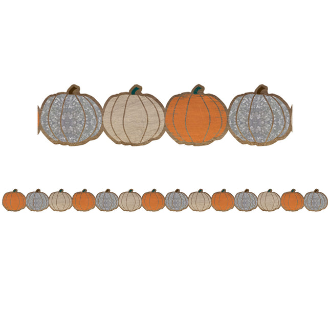 Home Sweet Classroom Pumpkins Die-Cut Border Trim