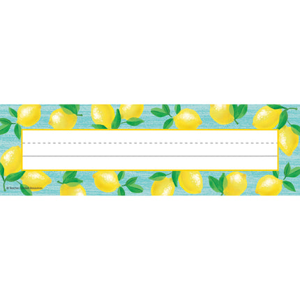 Lemon Zest Flat Name Plates