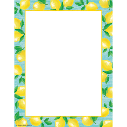 Lemon Zest Computer Paper