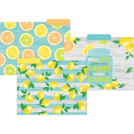 Lemon Zest Letter-Sized File Folders
