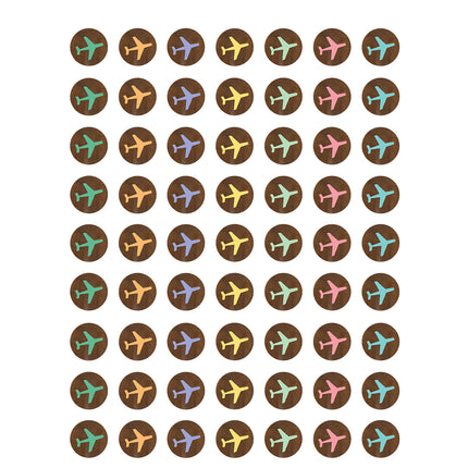 Travel the Map Airplanes Mini Stickers
