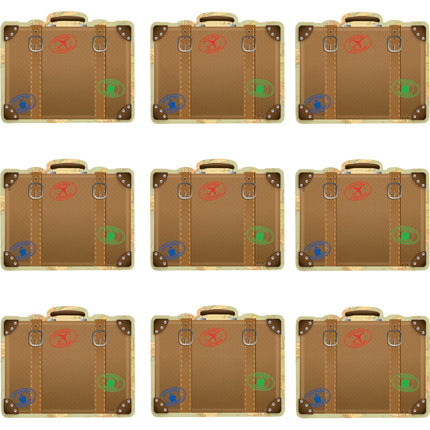 Travel the Map Luggage Mini Accents