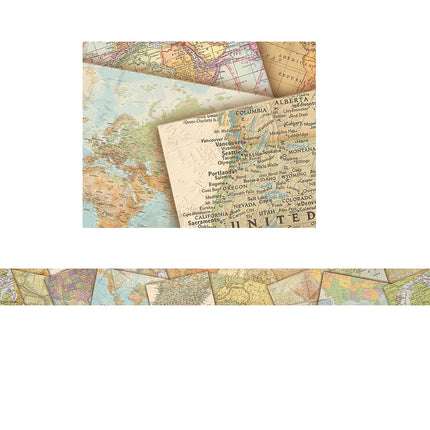 Travel the Map Straight Border