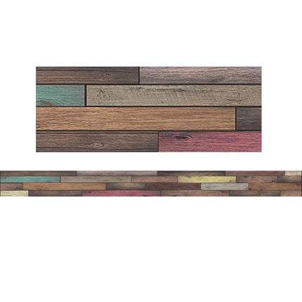 Home Sweet Classroom Reclaimed Wood Design Straight Border Trim