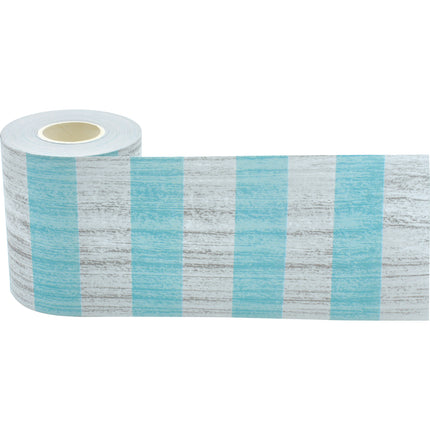 Vintage Blue Stripes Straight Rolled Border Trim