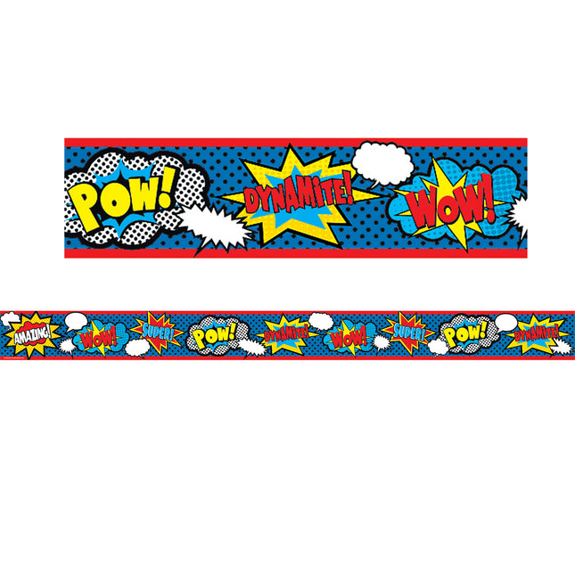 Superhero Straight Rolled Border Trim