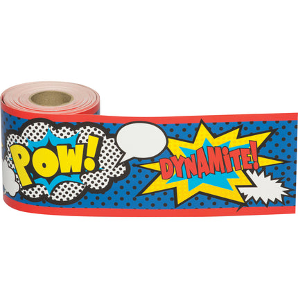 Superhero Straight Rolled Border Trim