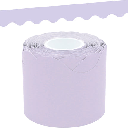Lavender Scalloped Rolled Border