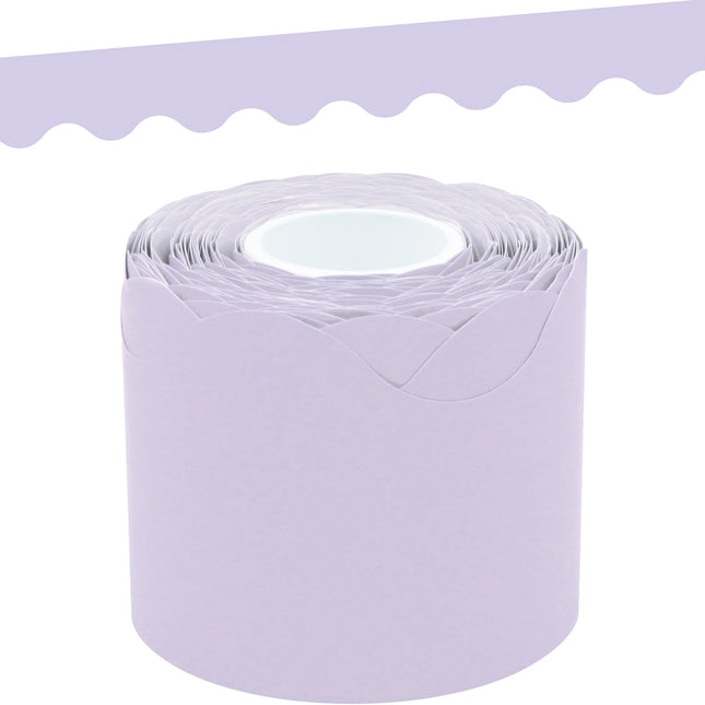 Lavender Scalloped Rolled Border