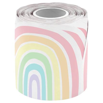 Rainbows Die-cut Rolled Border Trim Pastel Pop