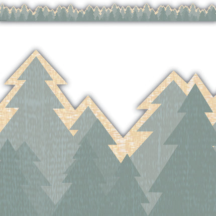 Moving Mountains Trees Border Die-cut
