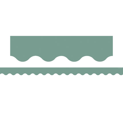 Retreat Green Scalloped Border Trim