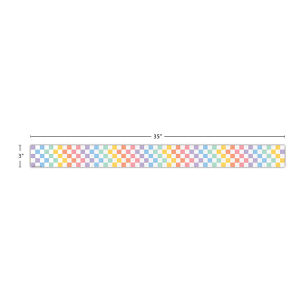 Checkers Straight Border Trim Cool For School
