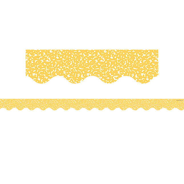 Composition Yellow Scalloped Border
