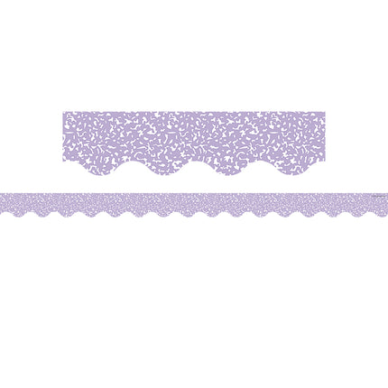 Composition Purple Scalloped Border