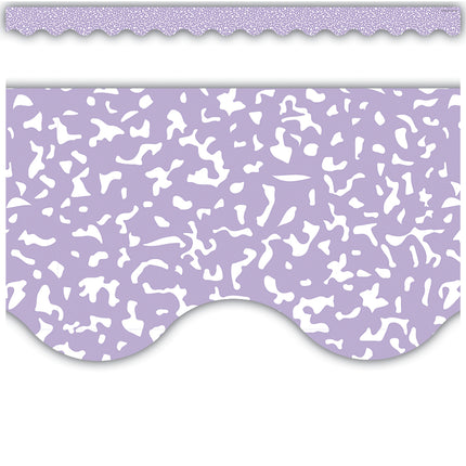 Composition Purple Scalloped Border