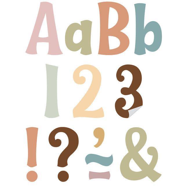 4in Wild Whimsy Adhesive Letters Calming Colors